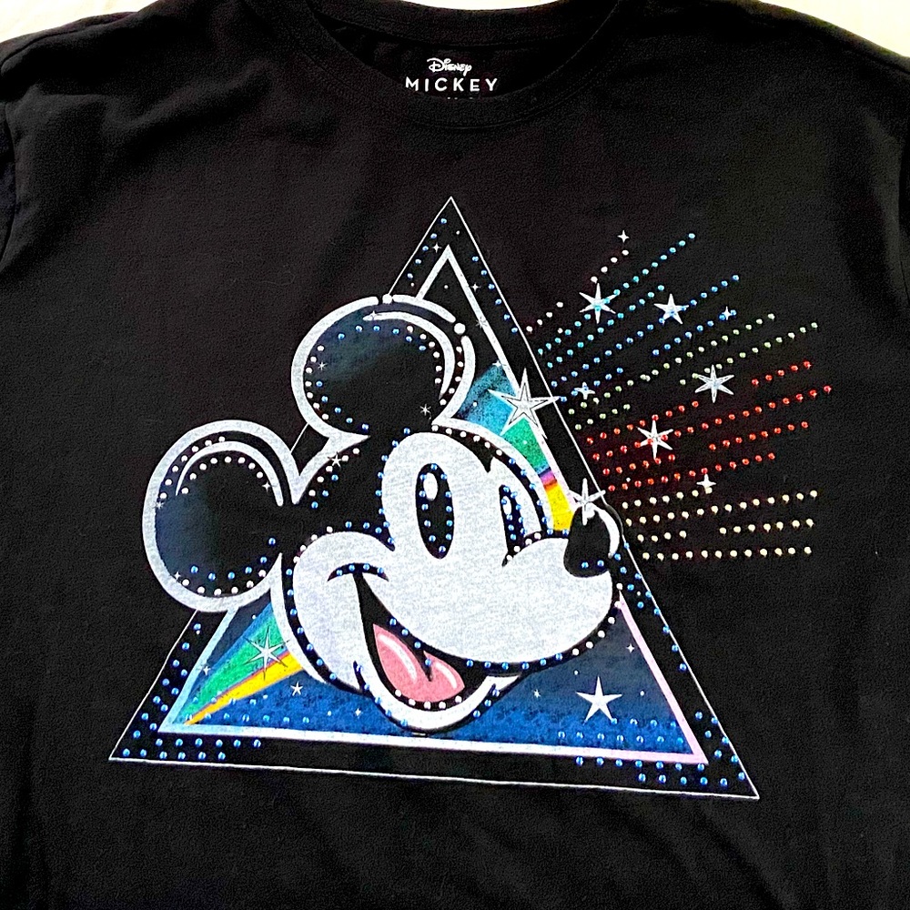 NWOT Disney Mickey Mouse sparkly T-Shirt (unisex) Adult Medium